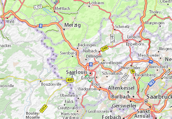 Karte Stadtplan Dillingen
