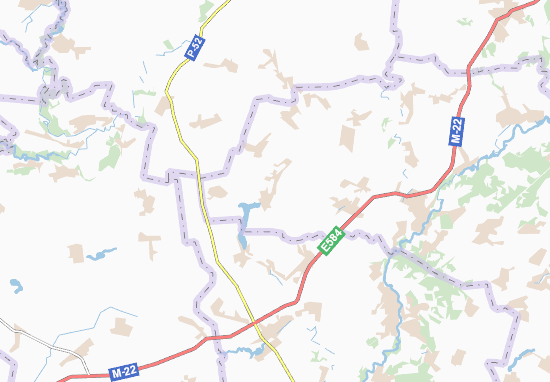 Karte Stadtplan Velykyi Kobelyachok