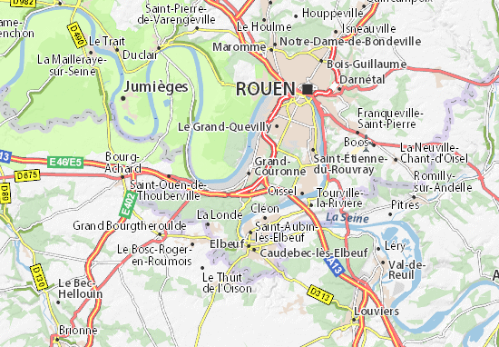 Mapa Grand-Couronne