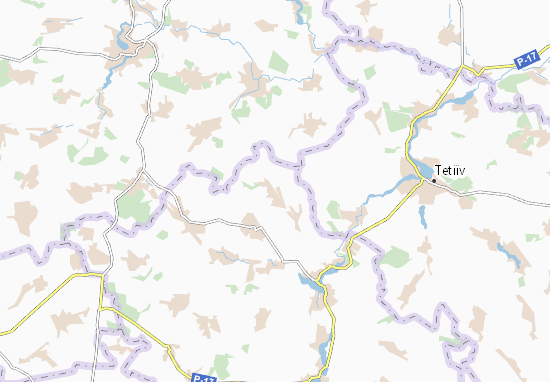 Chovnovytsya Map