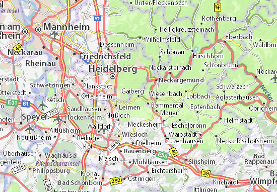 Karte Stadtplan Gaiberg