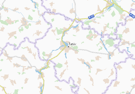 Karte Stadtplan Tetiïv