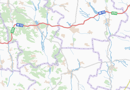 Mapa Shchepaniv