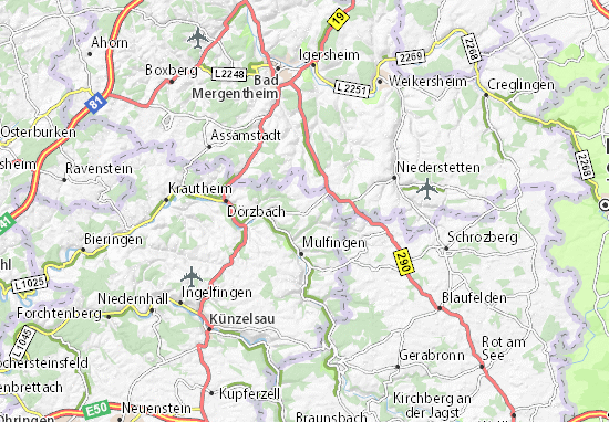Mapa Hollenbach