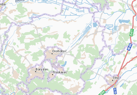 Karte Stadtplan Mykhailevychi