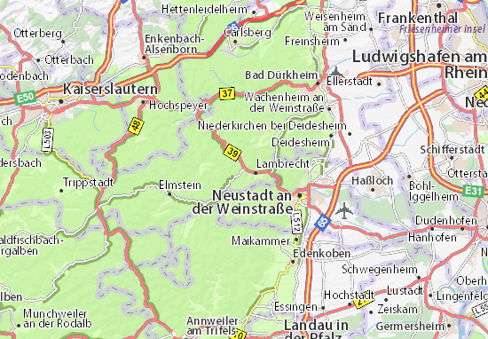 Karte Stadtplan Frankeneck