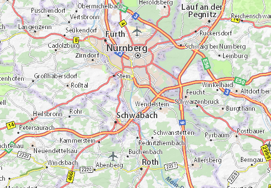 Pillenreuth Map