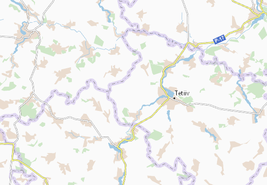 Karte Stadtplan Dzvenyache