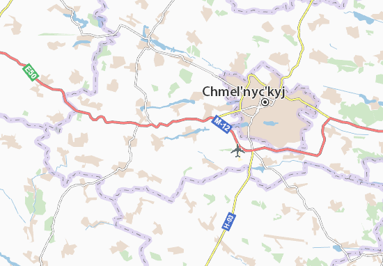 Karte Stadtplan Malynychi