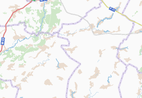 Kaart Plattegrond Kustolovo-Sukhodilka