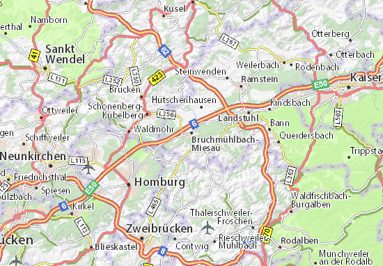 Mapas-Planos Bruchmühlbach-Miesau