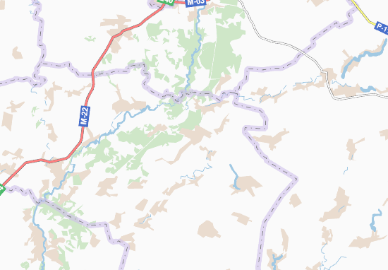 Mapa Mala Pereshchepyna