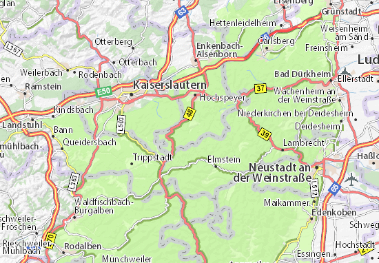 Waldleiningen Map