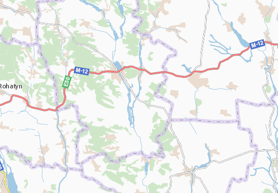 Karte Stadtplan Zhovnivka