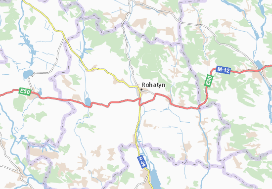 Kaart Plattegrond Zaluzhzhya