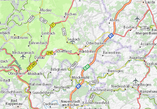 Adelsheim Map