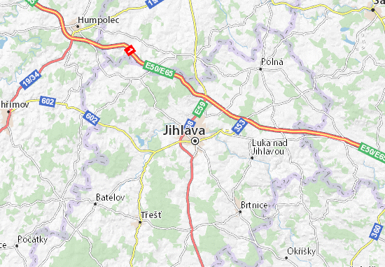 Karte Stadtplan Jihlava