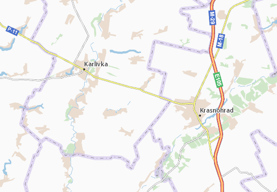 Verkhnya Lanna Map