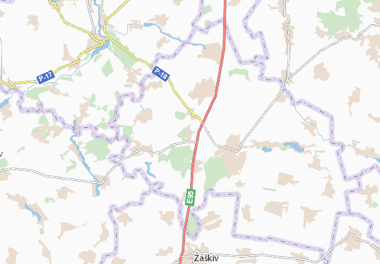 Karte Stadtplan Vynarivka