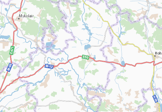 Karte Stadtplan Zhyrova
