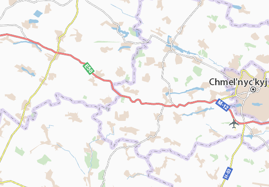 Mapa Chabany