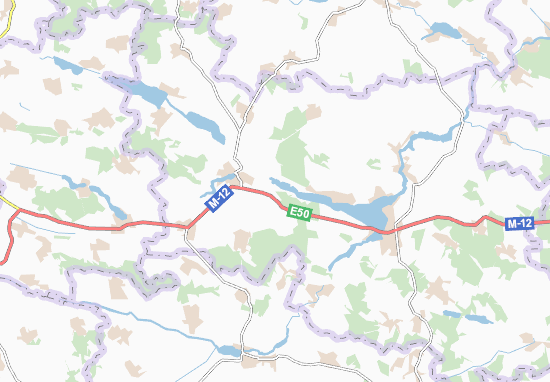 Karte Stadtplan Holovchyntsi