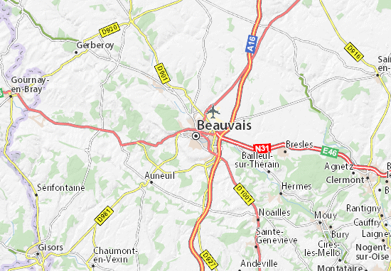 Carte-Plan Beauvais