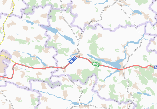 Karte Stadtplan Trebukhivtsi