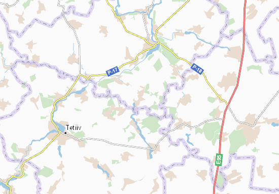 Karte Stadtplan Lobachiv