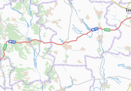 Kozova Map