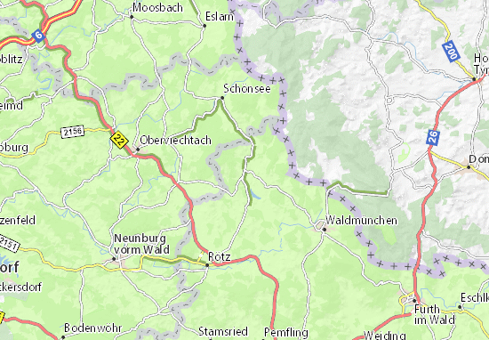 Mapa Plano Tiefenbach