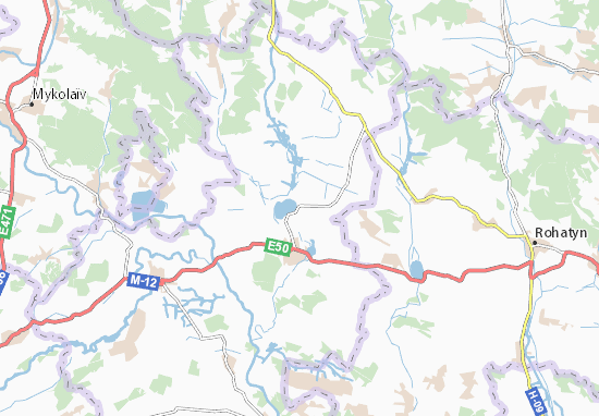 Karte Stadtplan Otynevychi