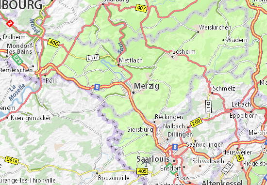 Merzig Map
