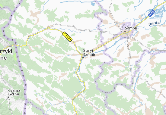 Mapa Staryj Sambir