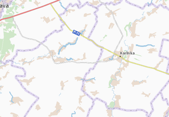 Kaart Plattegrond Sakhnivshchyna