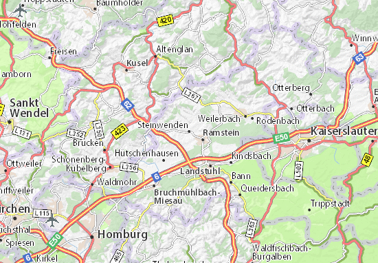 Mapa Plano Steinwenden