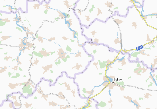 Karte Stadtplan Zbarzhivka