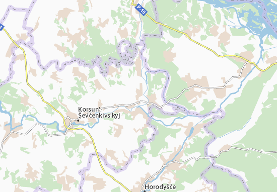 Neterebka Map