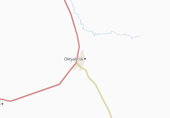 Kaart Plattegrond Oktyabrsk