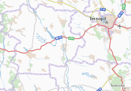 Karte Stadtplan Yastrubove
