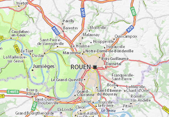Mapa Plano Déville-lès-Rouen