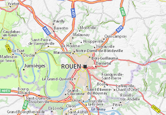 Mapa Mont-Saint-Aignan