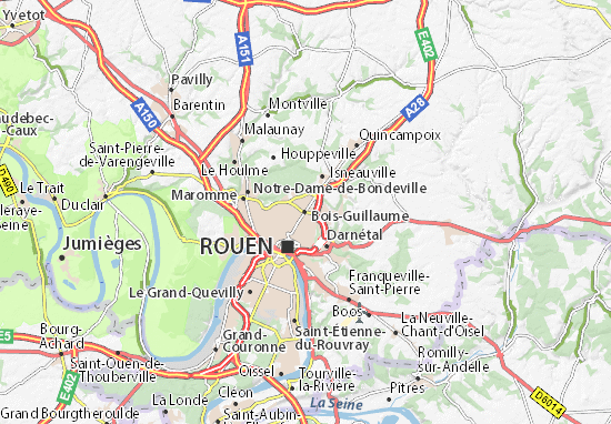 carte michelin bois guillaume plan bois guillaume viamichelin