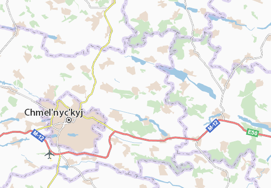 Mapa Shpychyntsi
