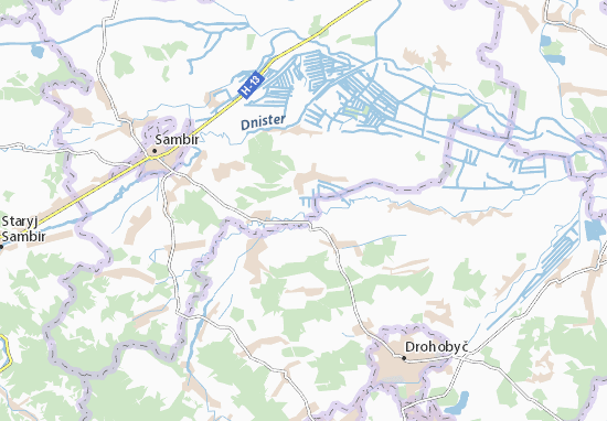Karte Stadtplan Velyka Ozymyna