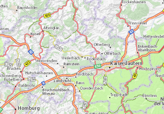 Mapa Plano Weilerbach