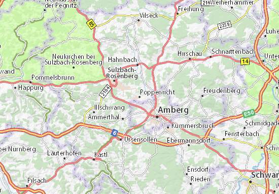 Poppenricht Map