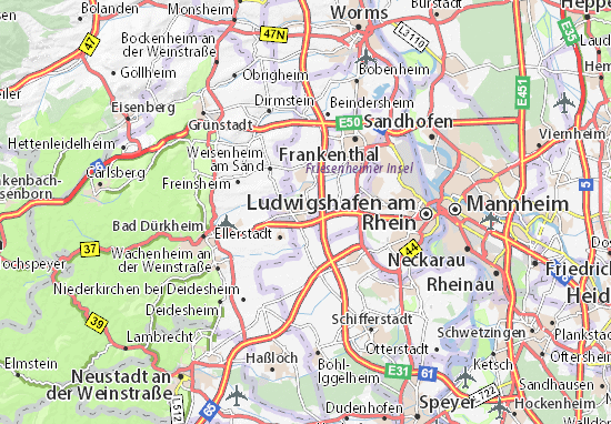 Karte Stadtplan Maxdorf
