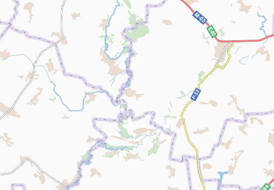 Kaart Plattegrond Sukhorabivka