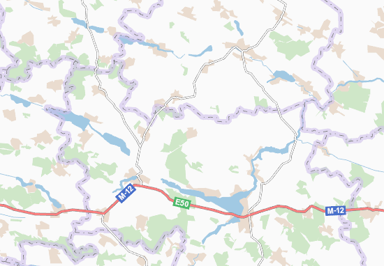 Karte Stadtplan Hrechyntsi